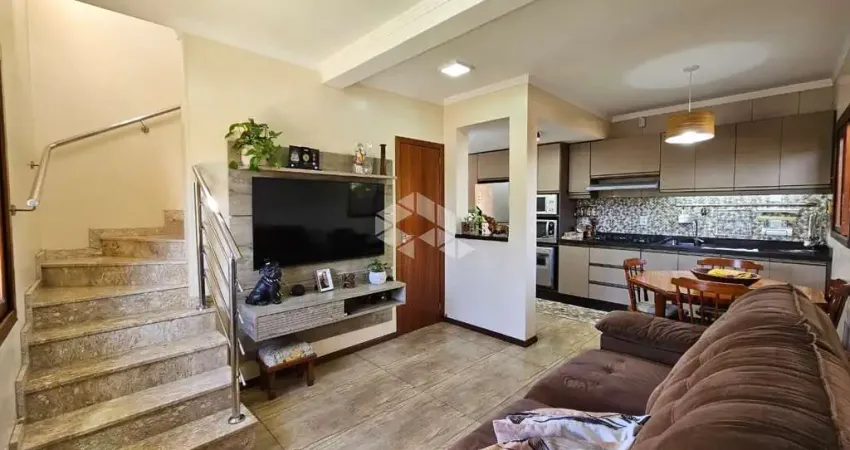 Casa sobrado de esquina, semimobiliado, 03 dormitórios, 1 suíte, 2 banheiros, 1 vaga, monitoramento, são josé/canoas. aceita financiamento e fgts.