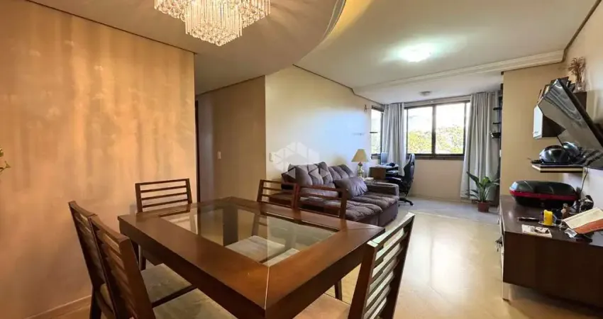 Apartamento semi mobiliado com 2 dormitórios no centro de Esteio, churrasqueira, vaga de garagem dupla, aceita Financiamento Bancário e FGTS.