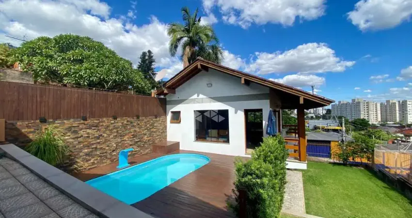 Casa com 2 dormitórios, 2 banheiros, semimobiliada, piscina, àrea gourmet, 101,17 metros quadrados , bairro Operário, em Novo Hamburgo.