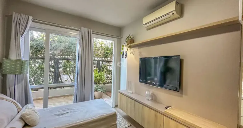 Apartamento gardem 1 dormitório, semi-mobiliado, 1 vaga de garagem no centro de canoas