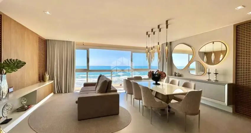 Apartamento alto padrão mobiliado e decorado, 04 quartos(sendo 02 suítes), beira mar, no bairro zona nova, em capão da canoa.