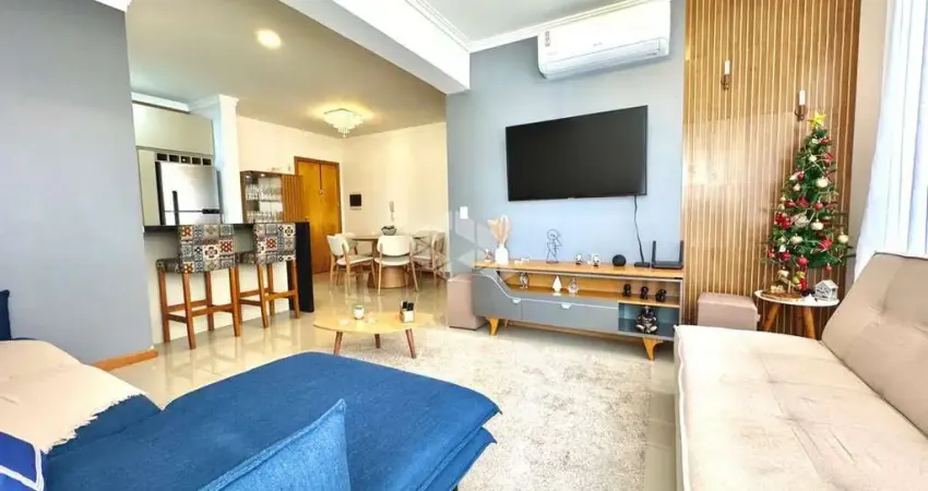 Apartamento de 3 dormitórios (1 suíte), 91m² privativos e churrasqueira, mobiliado no bairro navegantes em capão da canoa