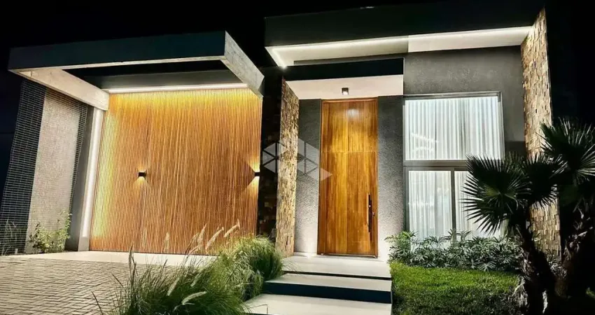 Casa térrea em condomínio com 4 suítes mobiliada e garagem no terrasul em capão da canoa