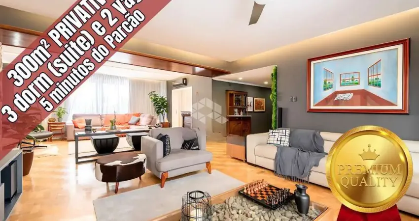 300m² PRIVATIVOS, 3 QUARTOS (1 SUITE C/HIDRO E CLOSET), GABINETE, DEPÓSITO E 2 VAGAS. BAIRRO INDPENDÊNCIA PRÓXIMO HOSPITAL MOINHOS E 5 MIN DO PARCÃO