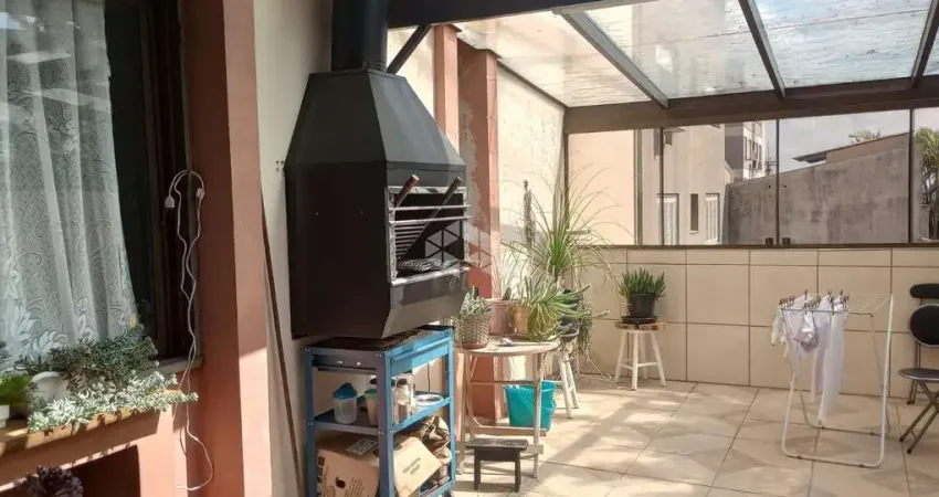 Apartamento garden com churrasqueira, dois banheiros, vaga de garagem