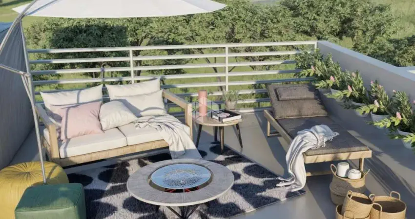 Casa geminada em construção no bairro Vinhedos, Caxias do Sul