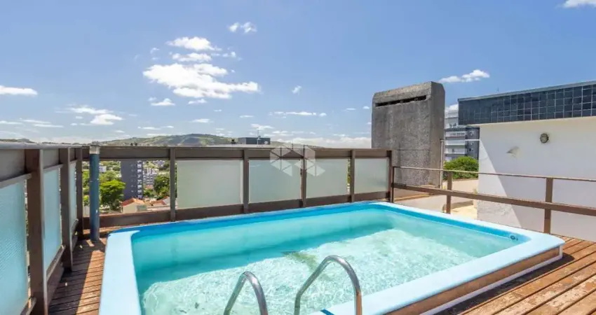 Cobertura imponente com vista panorâmica e piscina privativa na rua professor cristiano fischer