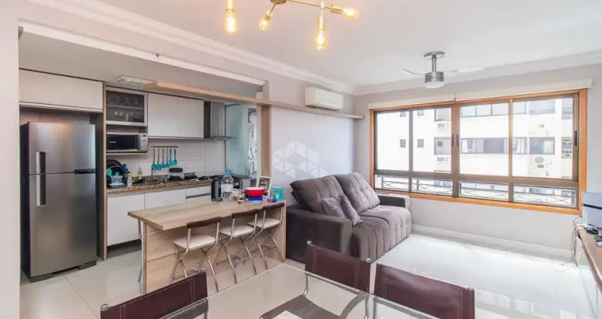 Apartamento semi-mobiliado com 2 dormitórios e 2 vagas no passo da areia