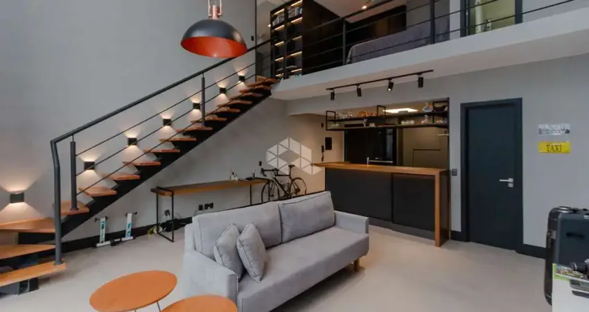 Loft duplex mobiliado com 72 m², 1 suíte e 1 vaga no petrópolis