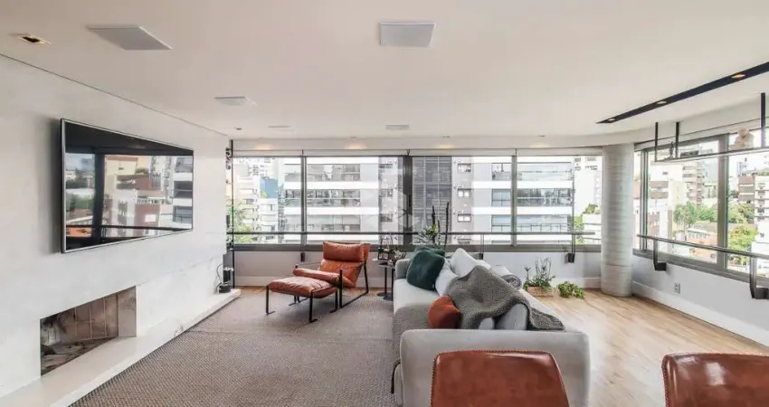 Lindo apartamento com 138m² e 3 dormitórios, 2 suítes, 3 vagas no bairro petrópolis