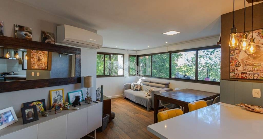 Apartamento 79m²  2 dormitórios  1 vaga  bairro Jardim Botânico em Poa.