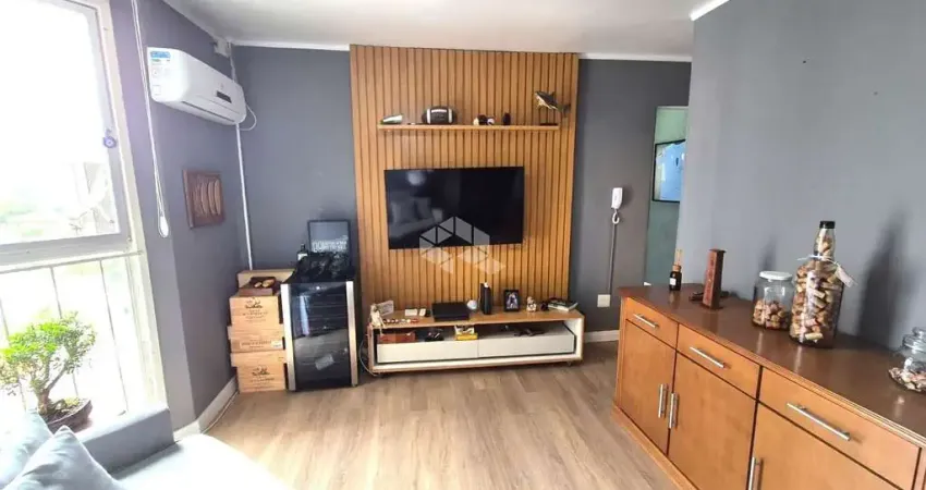 Apartamento mobiliado, 2 dormitórios 1 vaga. bairro cristal