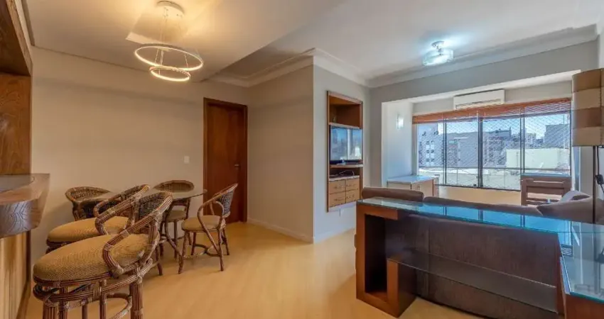 Apartamento mobiliado, 03 dormitórios, sacada integrada c/ churrasqueira, 1 vaga.