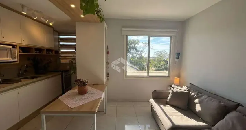 Apartamento de 1 dorm semimobiliado próx orla com sacada e vista para o guaíba