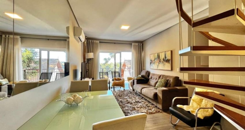 APARTAMENTO DUPLEX MOBILIADO COM 2 SUÍTES, 2 VAGAS - CASA DE PEDRA - GRAMADO