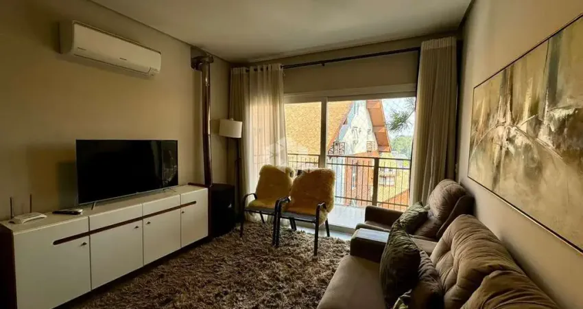 Apartamento duplex mobiliado com 2 suítes, 2 vagas - casa de pedra - gramado