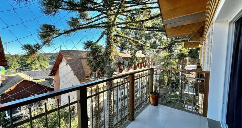 Apartamento duplex mobiliado com 2 suítes, 2 vagas - casa de pedra - gramado