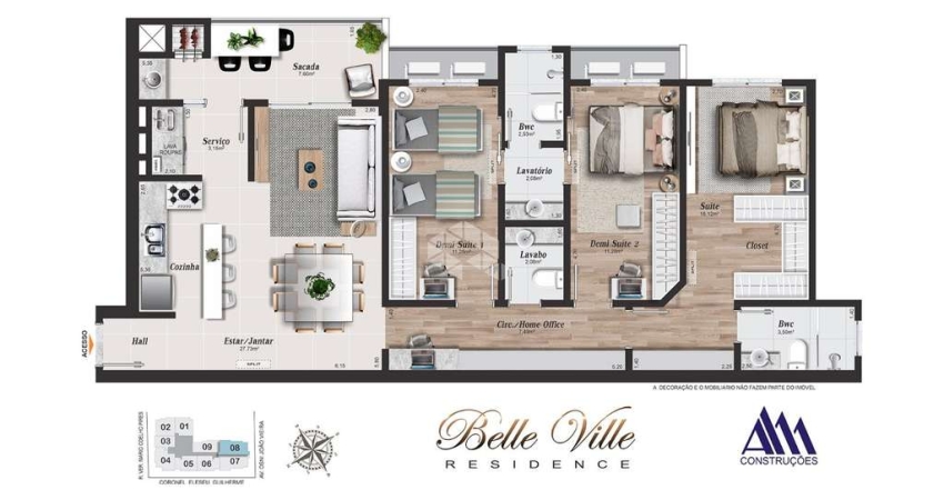 Apartamento com 3 quartos à venda na Rua Coronel Eleseu Guilherme, 1, Campinas, São José