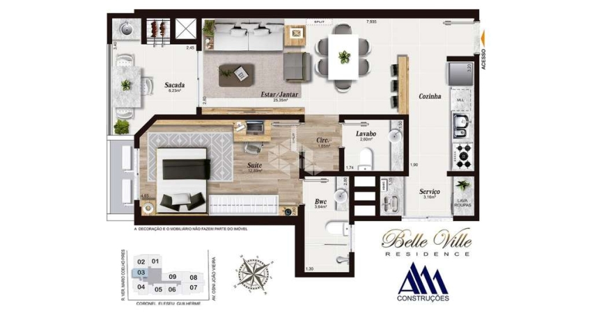 Apartamento com 1 quarto à venda na Rua Coronel Eleseu Guilherme, 1, Campinas, São José