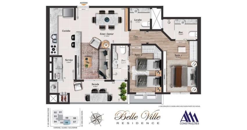 Apartamento com 2 quartos à venda na Rua Coronel Eleseu Guilherme, 1, Campinas, São José