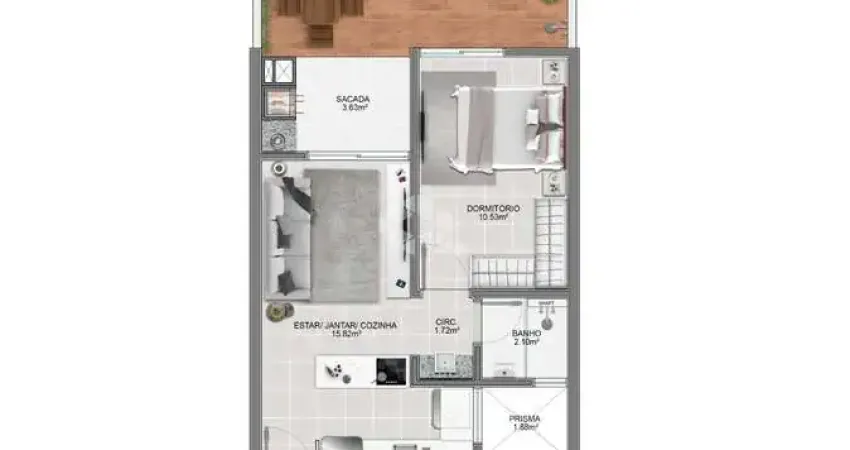 Apartamento com 1 quarto à venda na Rua João Meirelles, 1370, Abraão, Florianópolis