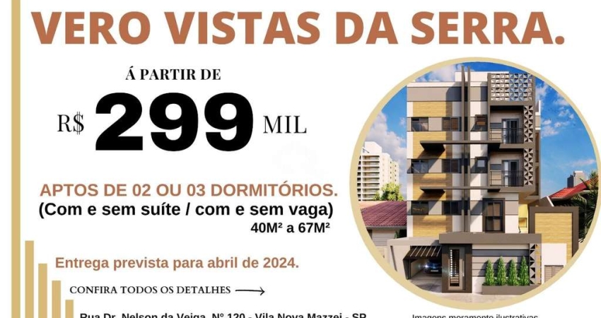 Apartamento de 67,29m²  a Venda na Vila Mazzei