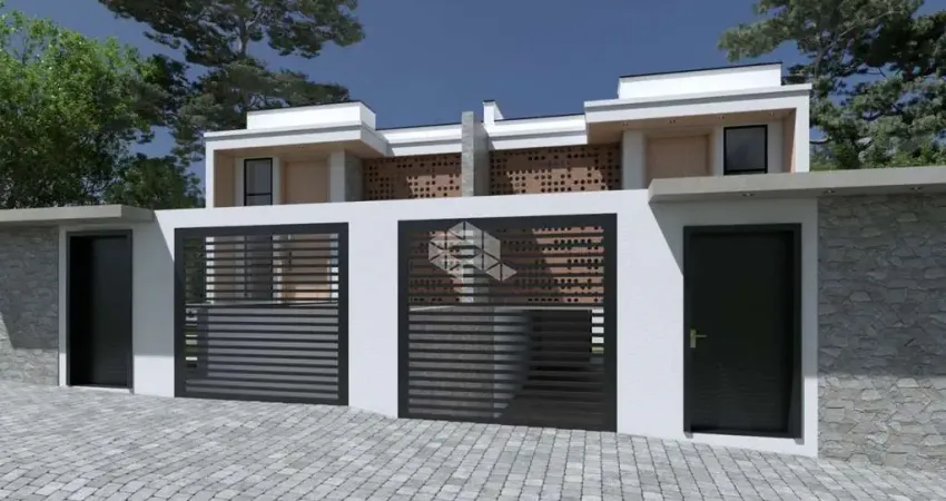 Casa sobrado com 220 m2 em construção com 03 quartos 03 banheiros garagem para 04 carros no são francisco em farroupilha