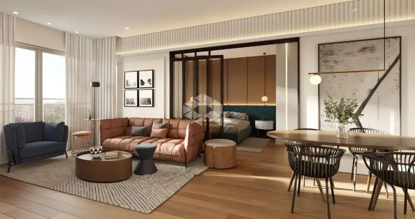 Apartamento 2 dormitórios (1 suíte), 64,94m² privativos, 1 vaga de garagem, no Centro de Canela, a 450 metros da Catedral.