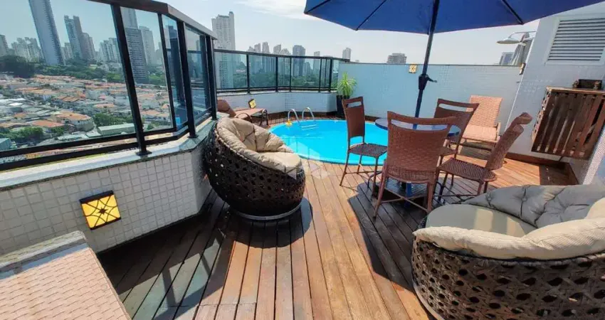 COBERTURA NO CONDOMÍNIO MONTJUIC PLAZA NA ANALIA FRANXCO COM 3 DORMITORIOS E PISCINA