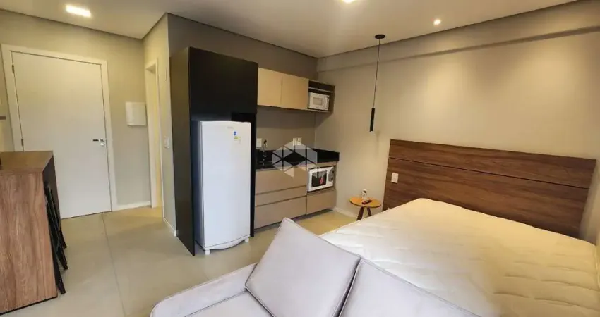 Apartamento jk / stúdio 43,38m² - mobiliado junto c/terraço