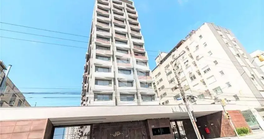 Apartamento 1d com garagem rotativa em condominio com infra completa na cidade baixa em frente a redenção