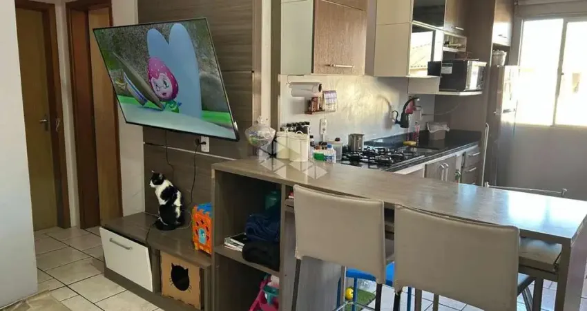Apartamento de 2 dormitórios e 1 vaga de garagem rotativa, no bairro igara, em canoas.