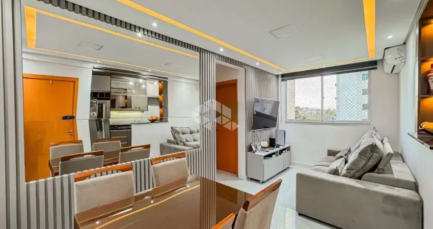 Apartamento de 2 dormitórios e 1 vaga de garagem, no bairro Humaitá, em Porto Alegre.