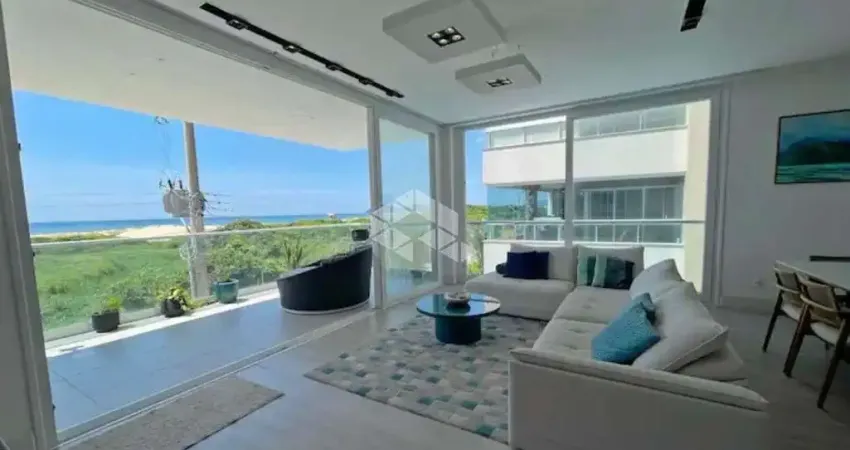 Apartamento mobiliado de 3 suítes frente mar no novo campeche - florianópolis sc