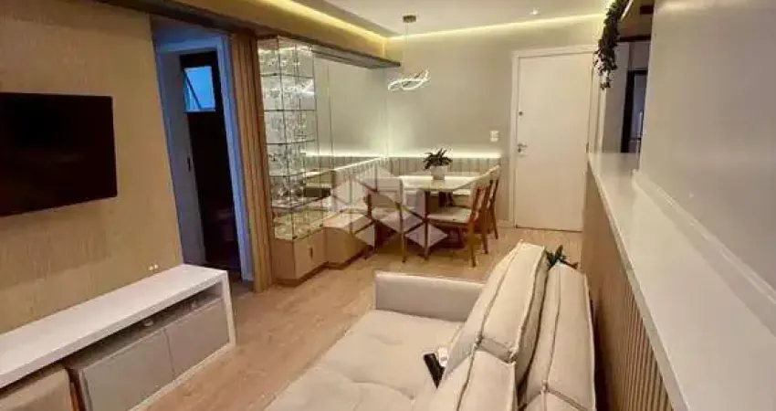 Apartamento semimobiliado à venda em são josé - 2 quartos, sacada com churrasqueira e vaga coberta