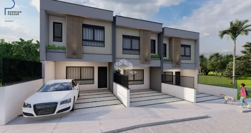 Sobrado de 113m², 3 dormitórios, garagem p 2 carros no Colina Sorriso III