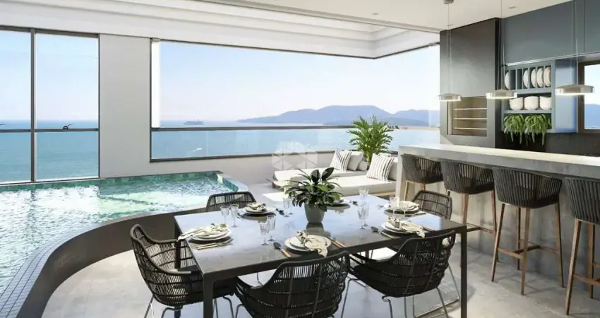 Apartamento frente mar em porto belo com 3 suítes e 2 vagas de garagem