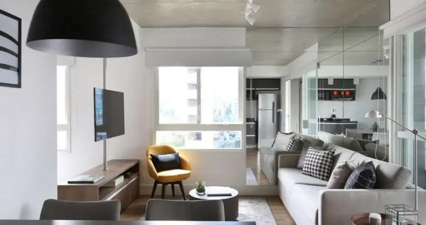 Apartamento à venda no Brooklin, com 63m², 1 dormitório (sendo 1 suíte) e 1 vaga de garagem.