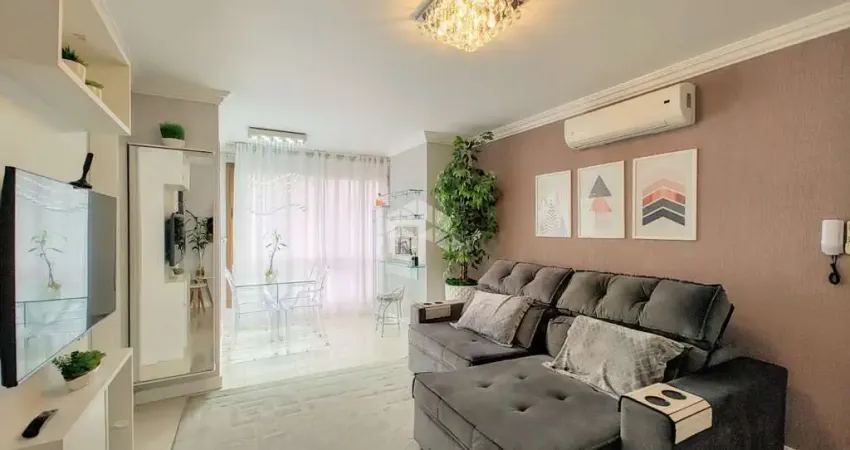 Apartamento mobiliado de 1 dormitório com 50,14m² com vaga de garagem bairro partenon