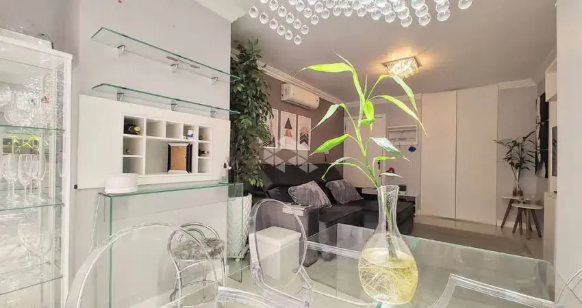 Apartamento mobiliado de 1 dormitório com 50,14m² com vaga de garagem bairro partenon