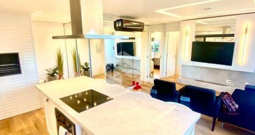 APARTAMENTO 3D,  REVERTIDO PARA 2D COM LIVING ESTENDIDO, DECORADO E MOBILIADO NO LINDÓIA