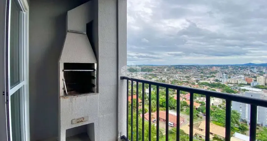 Apartamento 2 dormitórios, novo, piso laminado, varanda com churrasqueira,  bairro Rondônia, em Novo Hamburgo.