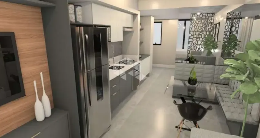 Apartamento garden de 1 dormitorio na venancio aires mobiliado