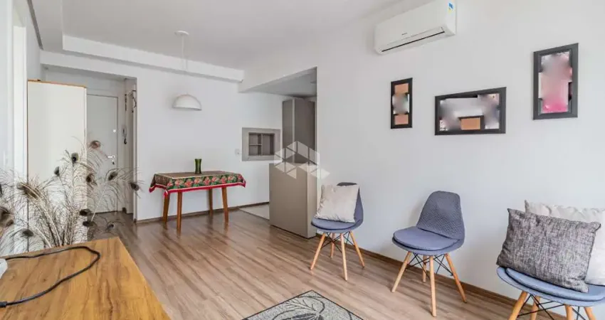 Apartamento SEMIMOBILIADO 1 dormitório/Quarto. Churrasqueira. Vaga Escriturada