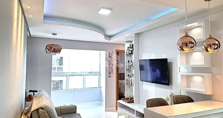 Apartamento mobiliado 2d com churrasqueira e vaga exclusiva