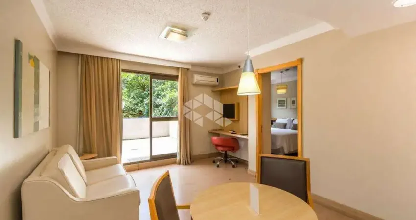 Apartamento 1 dormitório com terraço no manhattan flat service - moinhos de vento | porto alegre