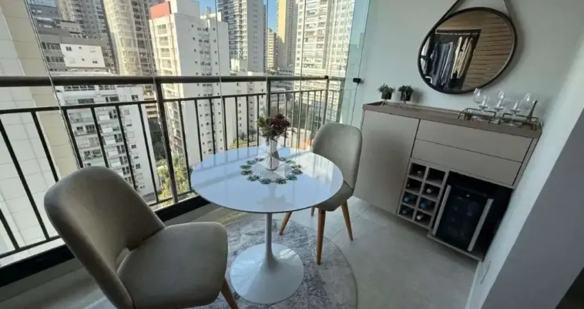 Apartamento mobiliado na vila mariana em são paulo, com sala, cozinha, 1 quarto e 1 vaga de garagem.