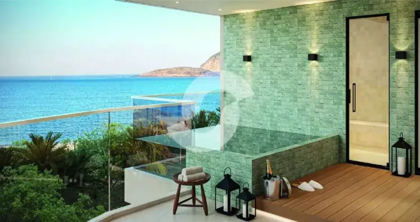 Apartamento frente com vista total mar com 4 suítes e 3 vagas em camboinhas