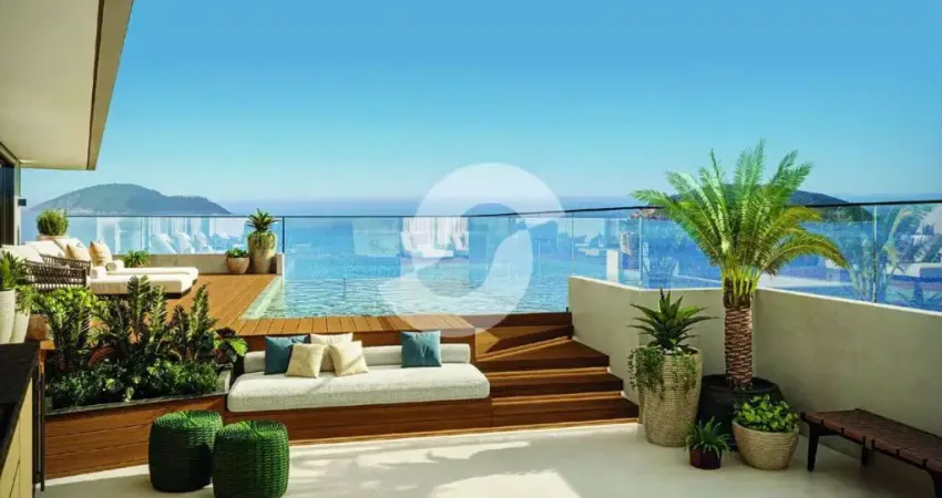Apartamento frente mar com 4 suítes e 3 vagas em Camboinhas