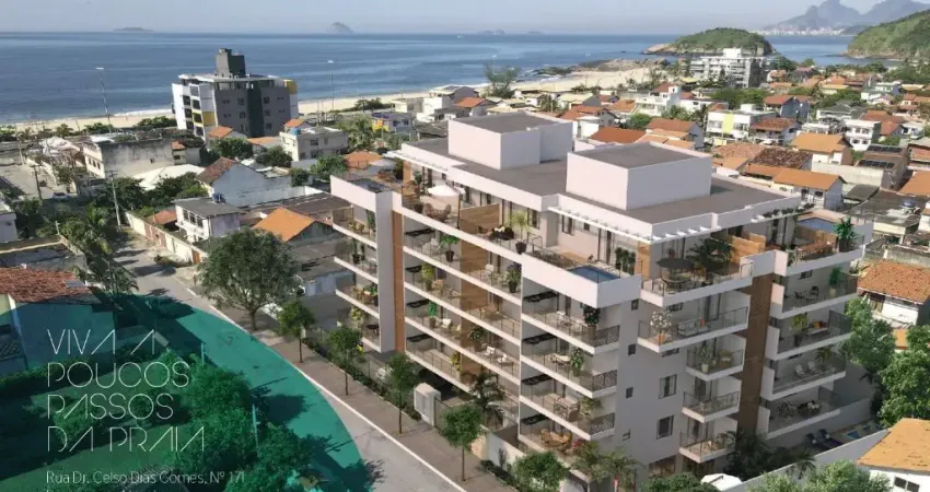 Apartamento de 3 suítes na praia de piratininga com lazer completo.